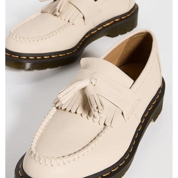 Cream Tassel Loafers - Picture 2 of 6